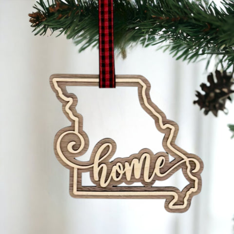 Missouri Home Double Layer Ornament