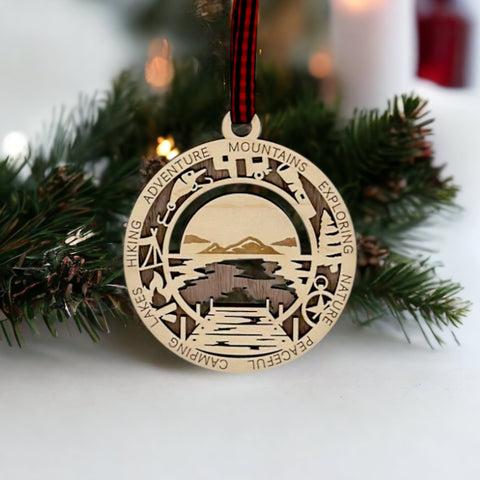 Mountain Lake Scenes Ornament