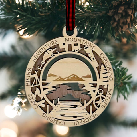 Mountain Lake Scenes Ornament