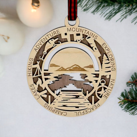 Mountain Lake Scenes Ornament