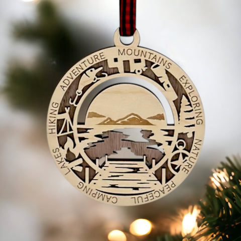 Mountain Lake Scenes Ornament