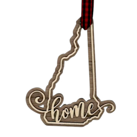 New Hampshire Home Double Layer Ornament