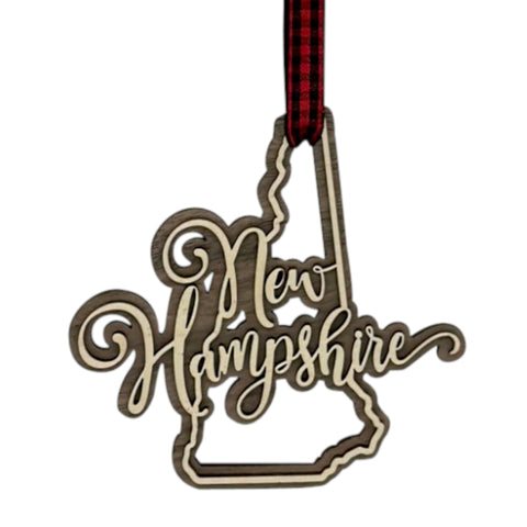 New Hampshire Double Layer Ornament