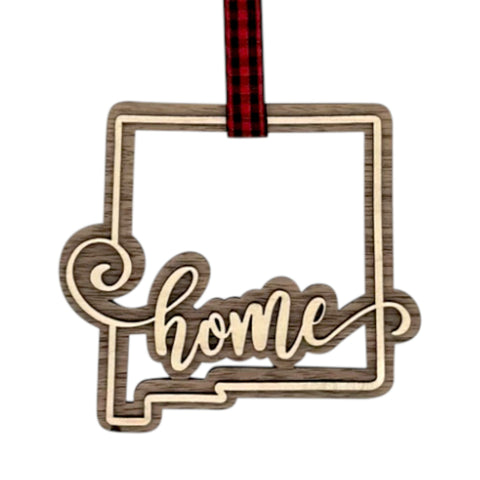 New Mexico Home Double Layer Ornament