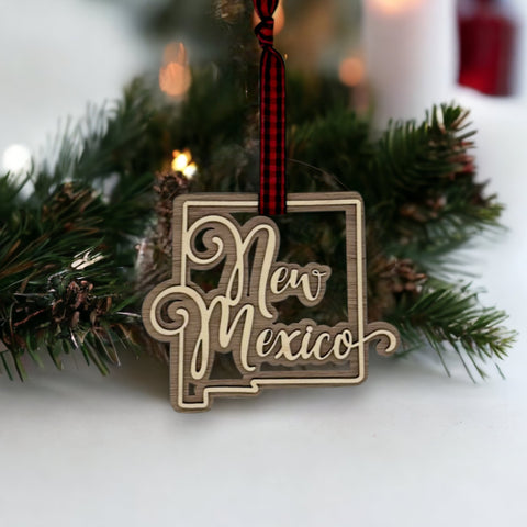 New Mexico Double Layer Ornament