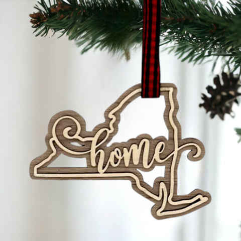New York Home Double Layer Ornament
