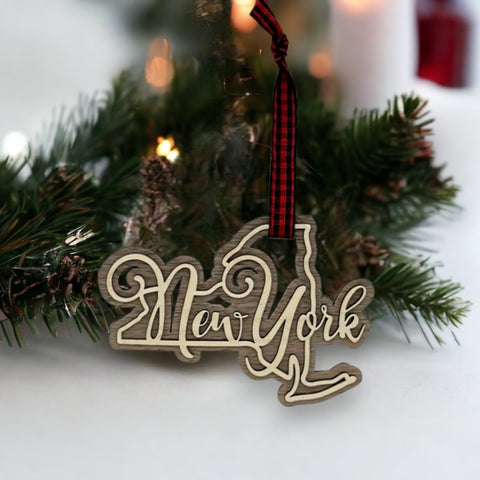 New York Double Layer Ornament