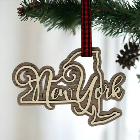 New York Double Layer Ornament