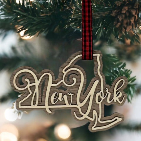 New York Double Layer Ornament