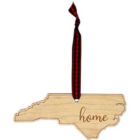 North Carolina Home Script Ornament