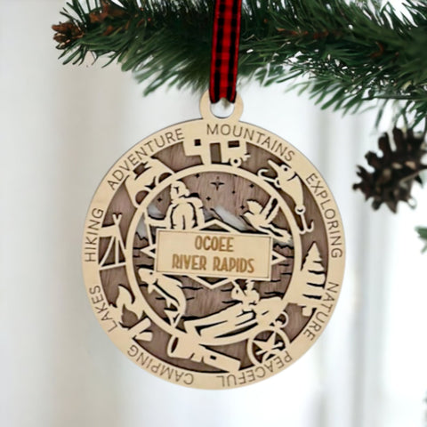 Ocoee River Rapids Ornament