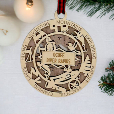 Ocoee River Rapids Ornament