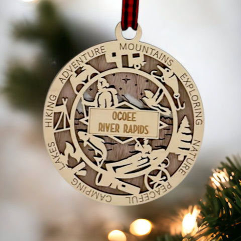 Ocoee River Rapids Ornament