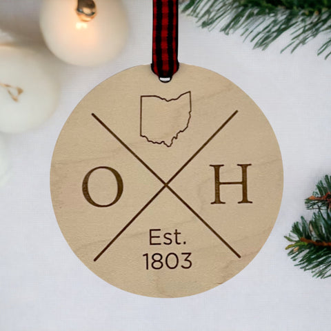 Ohio Established Ornament