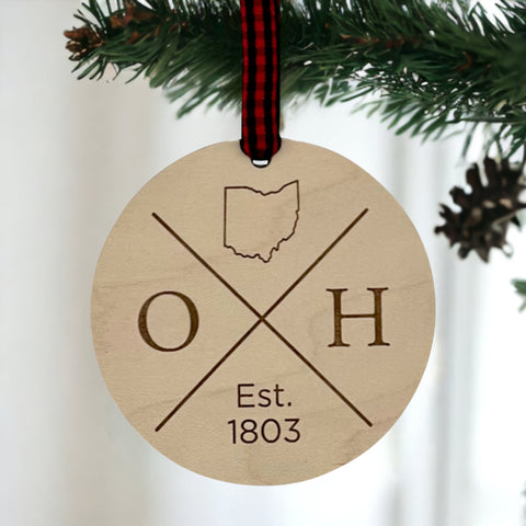 Ohio Established Ornament