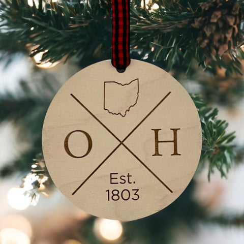 Ohio Established Ornament