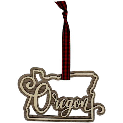 Oregon Double Layer Ornament