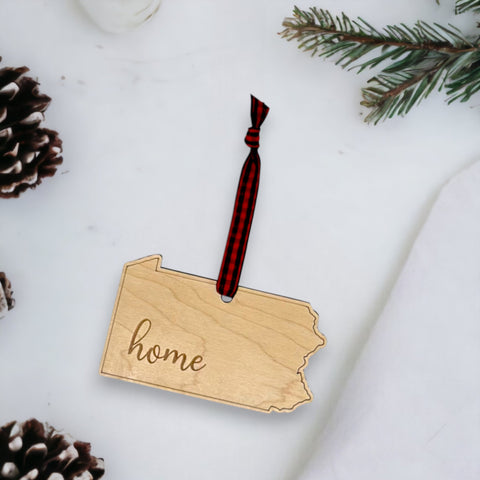 Pennsylvania Home Script Ornament