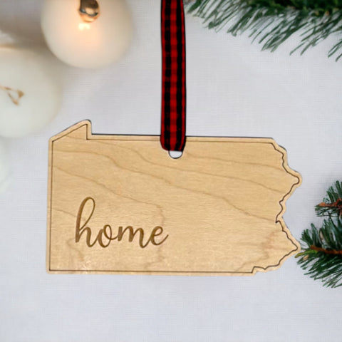 Pennsylvania Home Script Ornament