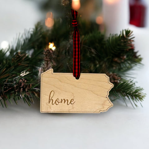 Pennsylvania Home Script Ornament