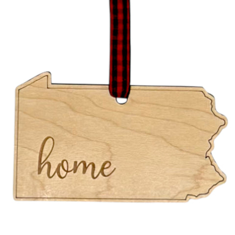 Pennsylvania Home Script Ornament