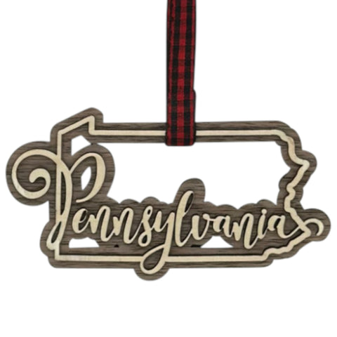 Pennsylvania Double Layer Ornament