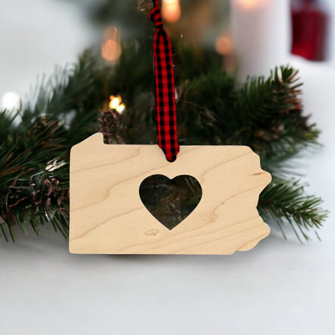 Pennsylvania Heart Ornament