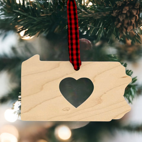 Pennsylvania Heart Ornament