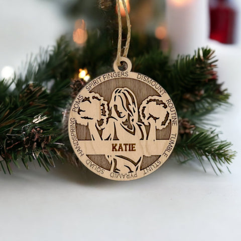 Elevate the spirit of the season with our Personalized Cheerleading Ornament! This custom-crafted keepsake is perfect for cheer enthusiasts. Add a personal touch to your holiday decor and celebrate the cheerleader in your life. Customize now for a spirited ornament that captures the joy and energy of cheerleading. Order your Personalized Cheerleading Ornament today!