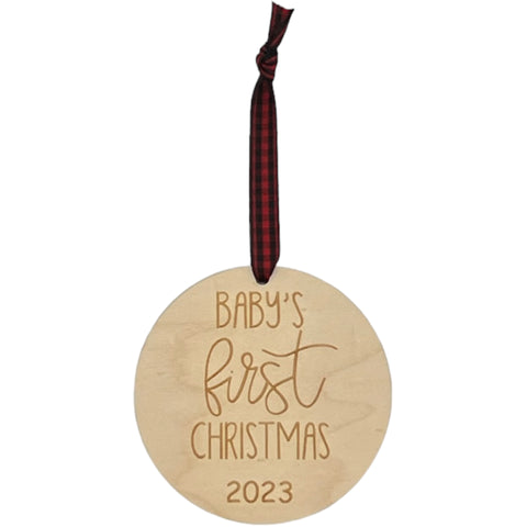 Mark the magic of Baby's First Christmas with our Personalized Ornament. Customize this special keepsake with your baby's name and create lasting memories.