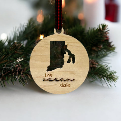 Rhode Island Nickname Ornament