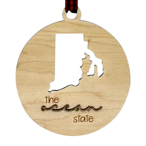 Rhode Island Nickname Ornament