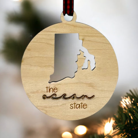 Rhode Island Nickname Ornament