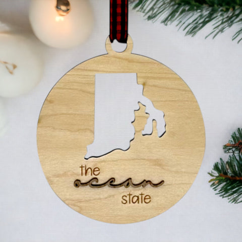 Rhode Island Nickname Ornament