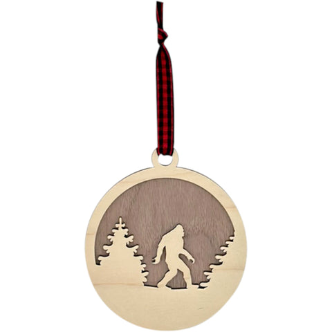 Sasquatch Wooden Ornament