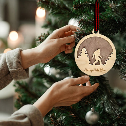 Sasquatch Wooden Ornament