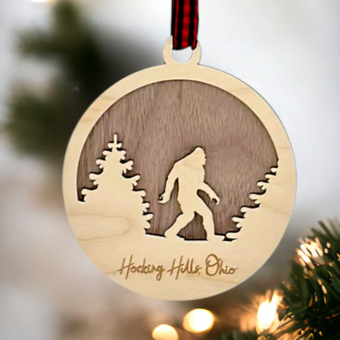 Sasquatch Wooden Ornament