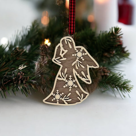 Serene Praying Angel Ornament