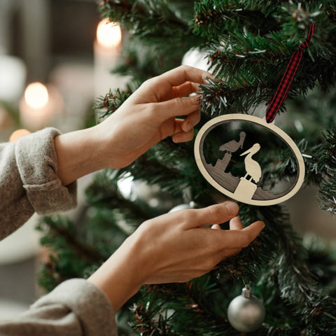 Serenity Winged Bird Ornament