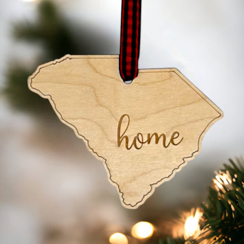 South Carolina Home Script Ornament
