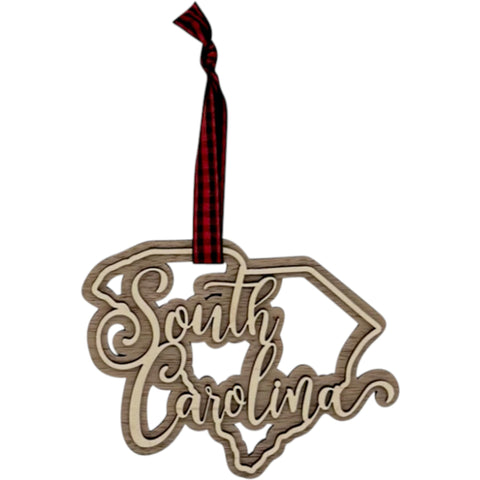 South Carolina Double Layer Ornament