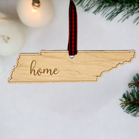 Tennessee Home Script Ornament