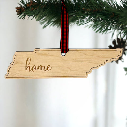 Tennessee Home Script Ornament