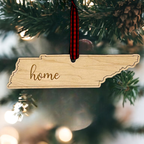 Tennessee Home Script Ornament