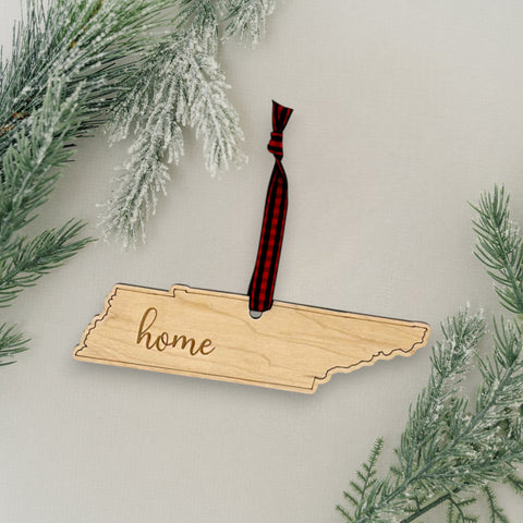 Tennessee Home Script Ornament