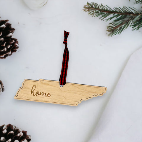 Tennessee Home Script Ornament