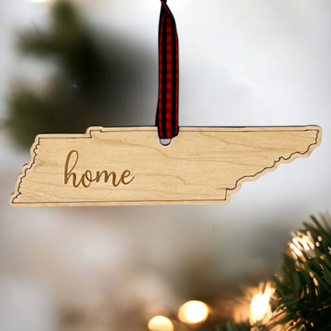 Tennessee Home Script Ornament