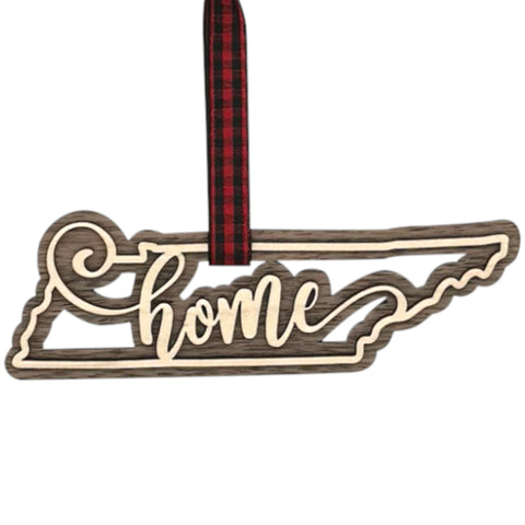 Tennessee Home Double Layer Ornament