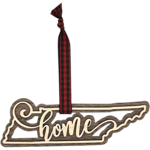 Tennessee Home Double Layer Ornament