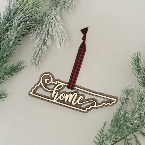 Tennessee Home Double Layer Ornament